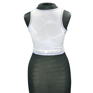 Nike Pro Dri-Fit Womens Purple Sleeveless Crop Top Sports Bra Size S